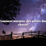 Question : Comment marquer des points dans les fers à cheval